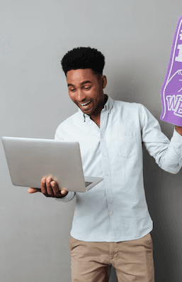 Person using technology