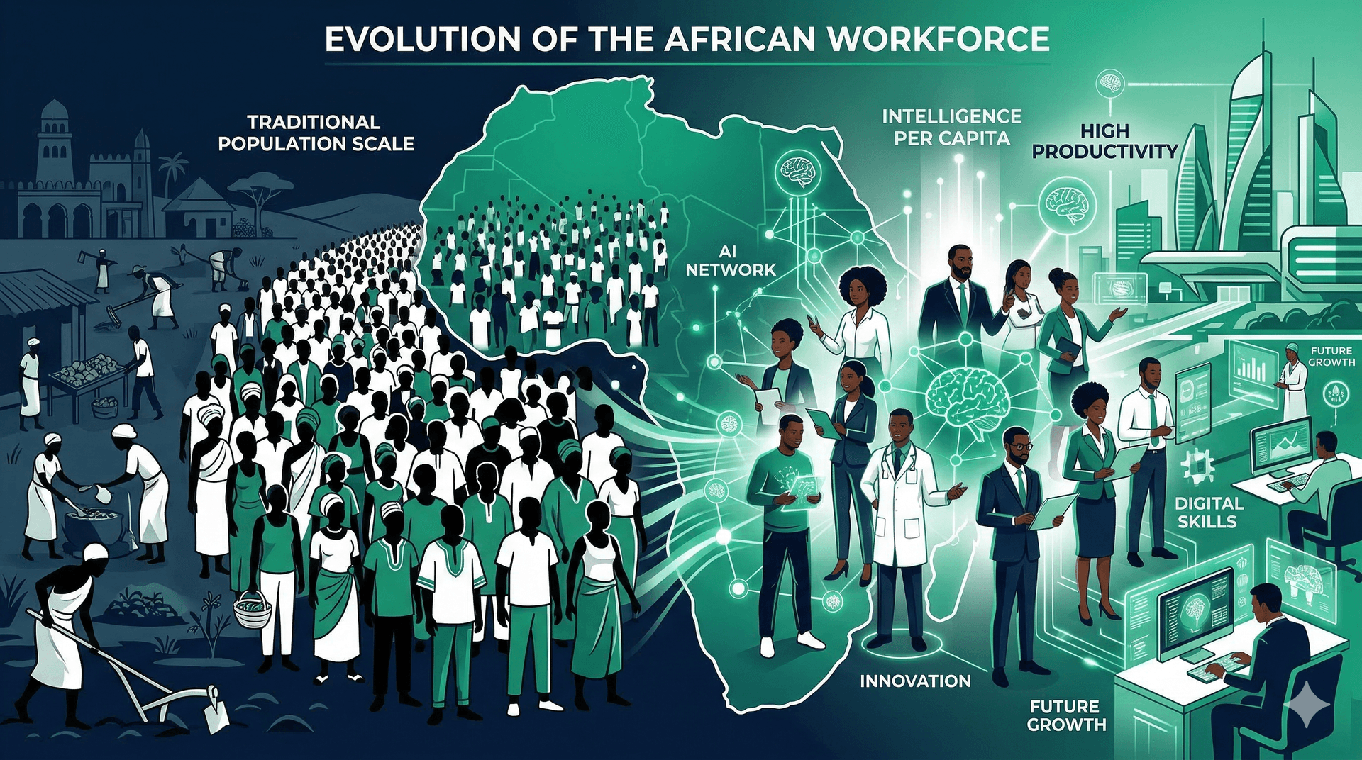 Cover image for The Demographic Illusion: Why Population Size Won't Save Africa in the AI Era